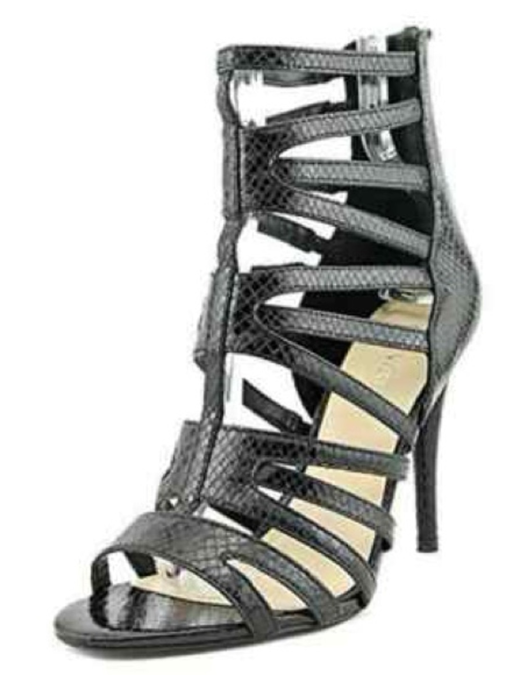 Nine West women’s stiletto faux snakeskin heels